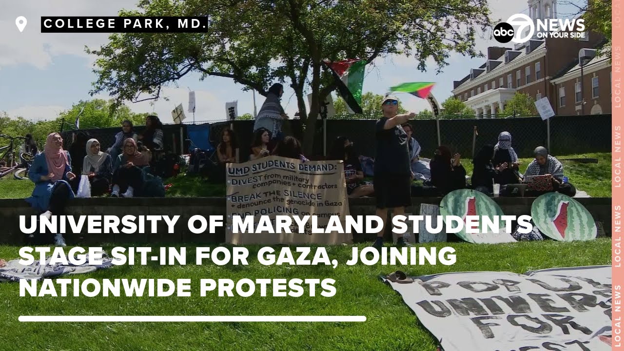 University of Maryland students stage sit-in for Gaza, joining nationwide protests