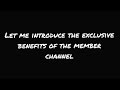 Member Channel Introduce Video #membership #introduction