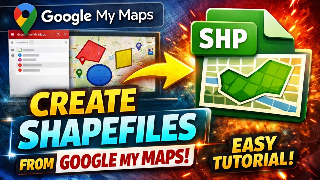 Shapefile Creating Lesson 20: How to Create Shapefiles from Google My Maps (Easy Step-by ...