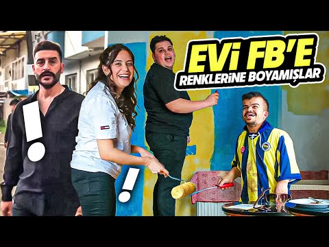 YÜCELİN EVİNİ SARI LACİVERTE BOYADIK - ÇILDIRDI (FENERBAHÇE)