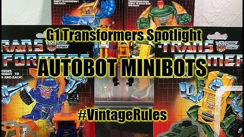 Vintage G1 Transformers Spotlight: AUTOBOT MINIBOTS