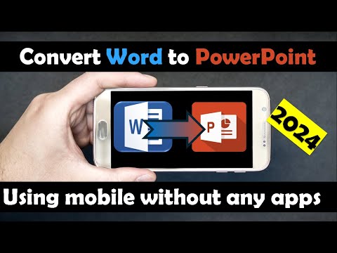 convert Word document to PowerPoint presentation in mobile