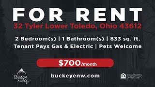 For Rent 32 Tyler Lower Toledo Ohio