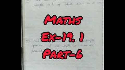 Class-4 Maths Ex-19. 1 Part-6