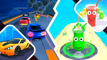 Race Master 3D vs Juice Run - All Levels Gameplay Android iOS Walkthrough NEW UPDATE 4K Ep 75