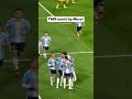 Messi perfectly places his corner kick to get an assist during his last game with Argentina 🇦🇷