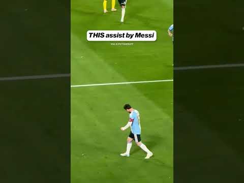Messi perfectly places his corner kick to get an assist during his last game with Argentina 🇦🇷