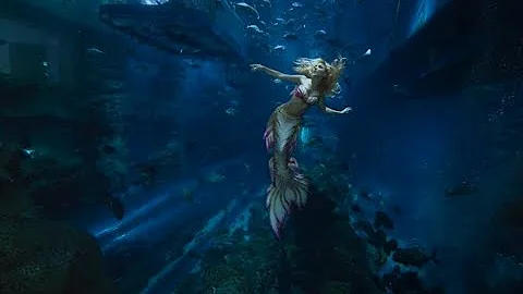 Real life mermaids in Dubai Aquarium - Feat. Hannah Mermaid