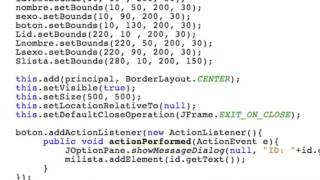 Celebrity Tutorial 11 Parte 22 Java NetBeans WWWINQUISIDORESNET JList, JComboBox, ArrayList Profile