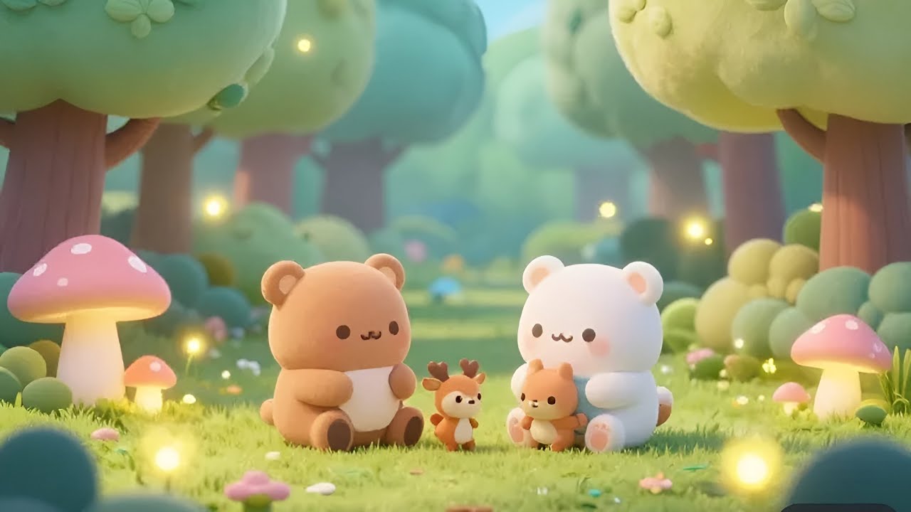 Dreamy Toy Forest ✨ Soft Colorful Lullaby with Friendly Forest Dolls