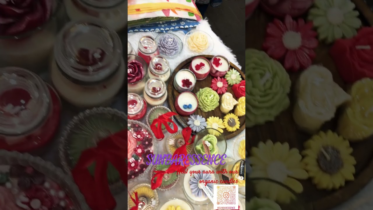 Pure soy wax Handcrafted scented candles …