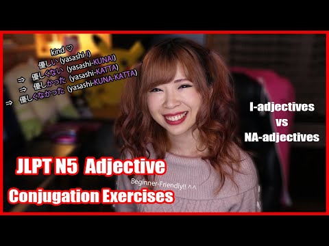 JLPT N5 Adjective Conjugation Test (Negative, Past, Past Negative) ┃Beginner Friendly 　い形容詞&な形容詞