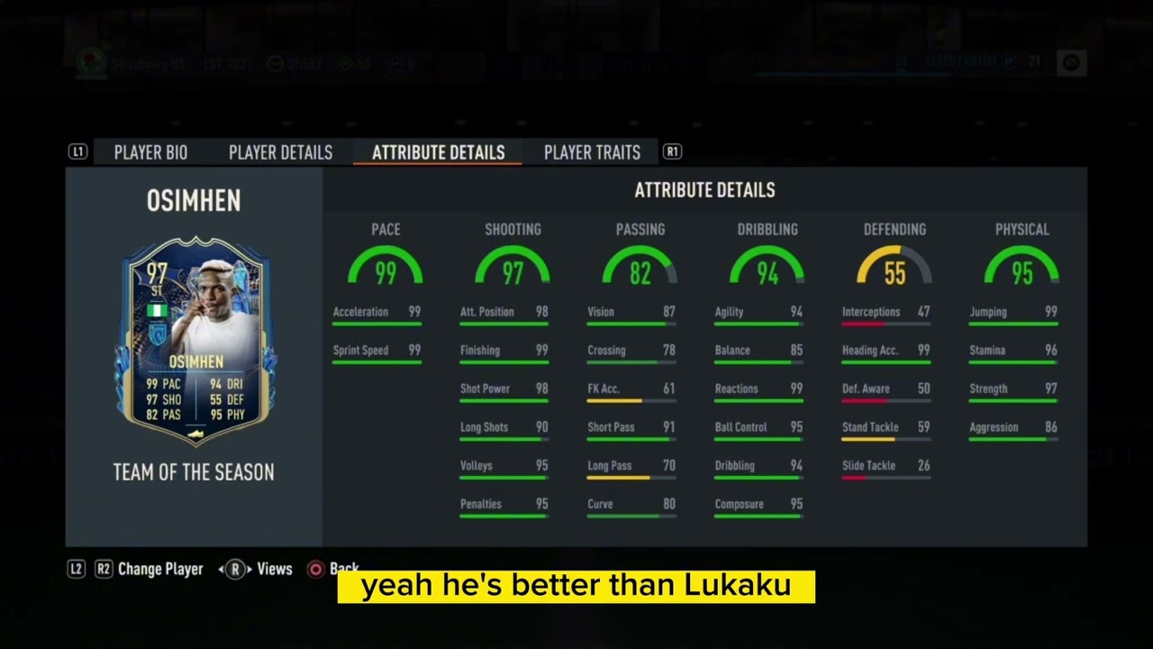 FIFA 23: TOTS OSIMHEN PLAYER REVIEW! - fut23