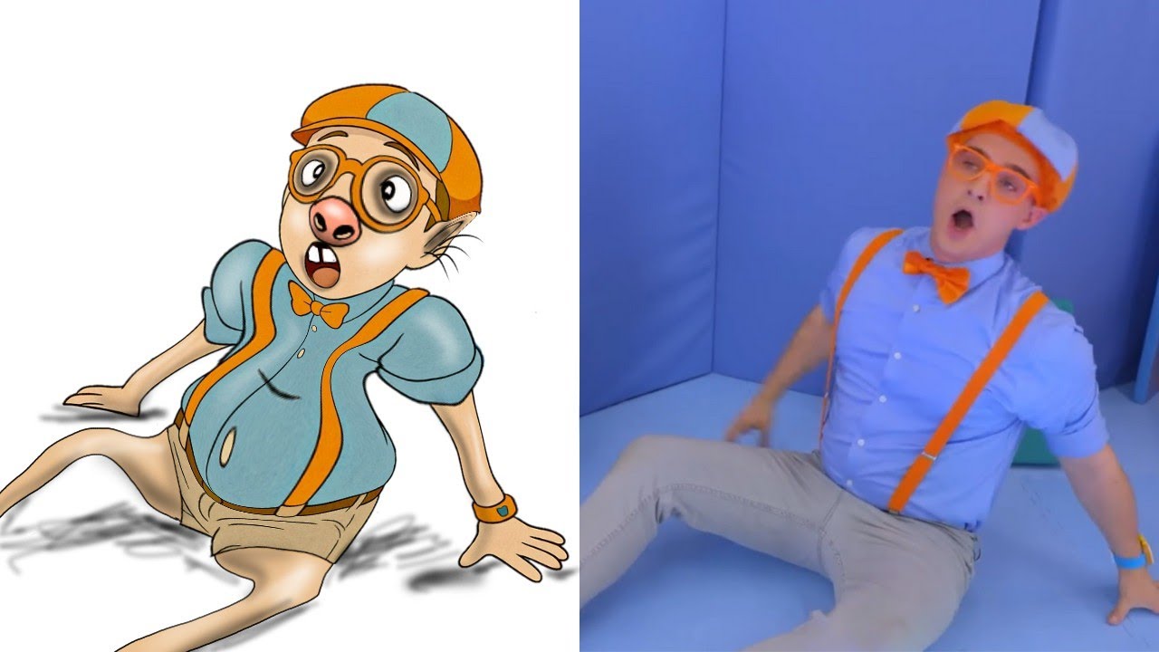 Blippi making ice cream | BLIPPI make fruit popsicles Funny Drawing Meme | Crazy FunArt