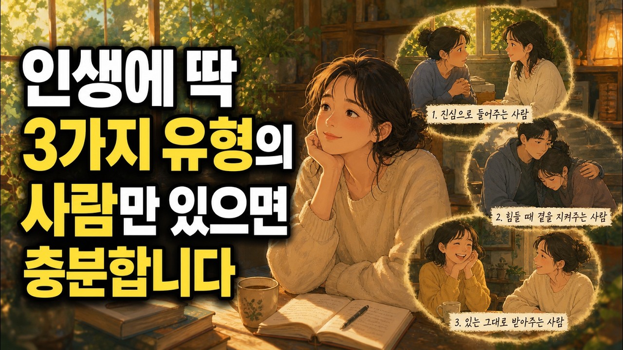 당신의 인생에 딱 3가지 유형의 사람만 있으면 충분합니다 - YouTube