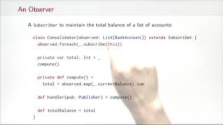 4.1 Imperative Event Handling, The Observer Pattern