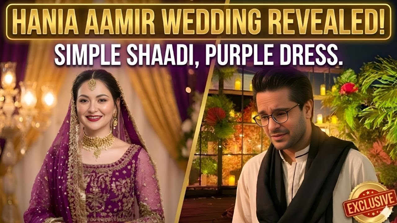 Hania Aamir Wedding Plans Revealed | Purple Bridal Dress & Asim Azhar Rumours EXPOSED!