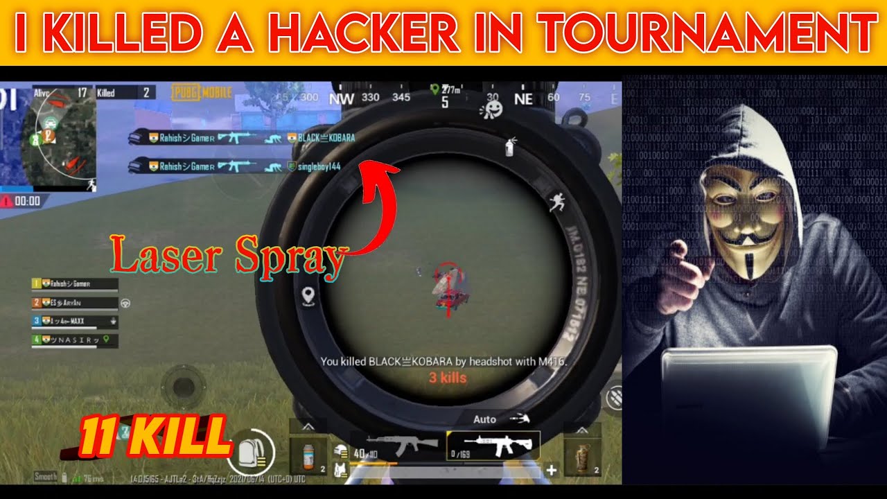 I killed a hacker in tournament || tournament best game play 