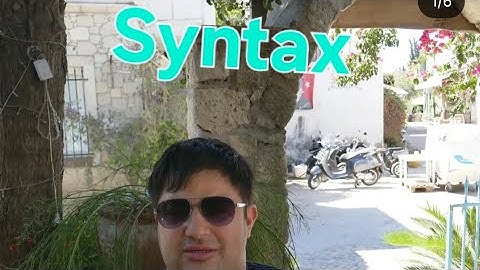 What is Syntax ?
