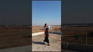 my terrace is my stage 👠.#modelwalk #confidence #walk #notperfect #oneday #perfect ##fyp
