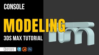 Console Design Modeling in 3ds Max | Step by Step Tutorial | @3dinteriorstudio