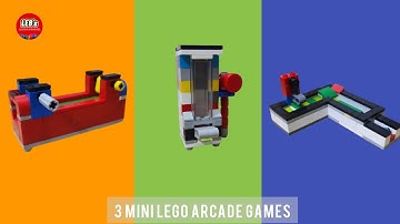 3 Mini Lego Arcade Games (Tutorial Included)