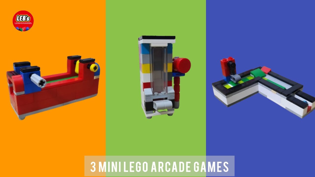 3 Mini Lego Arcade Games (Tutorial Included)