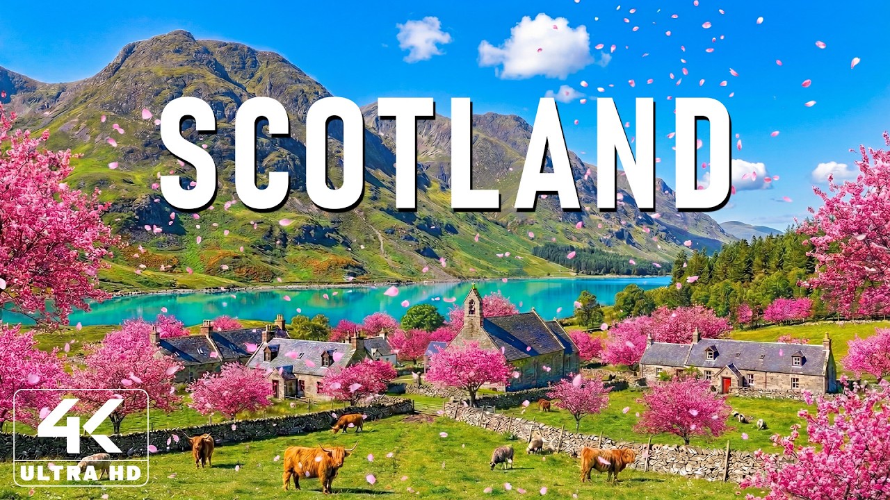 Spring in Scotland 4K 🌸 Discover Edinburgh's Charm, Historic Streets & Urban Peace