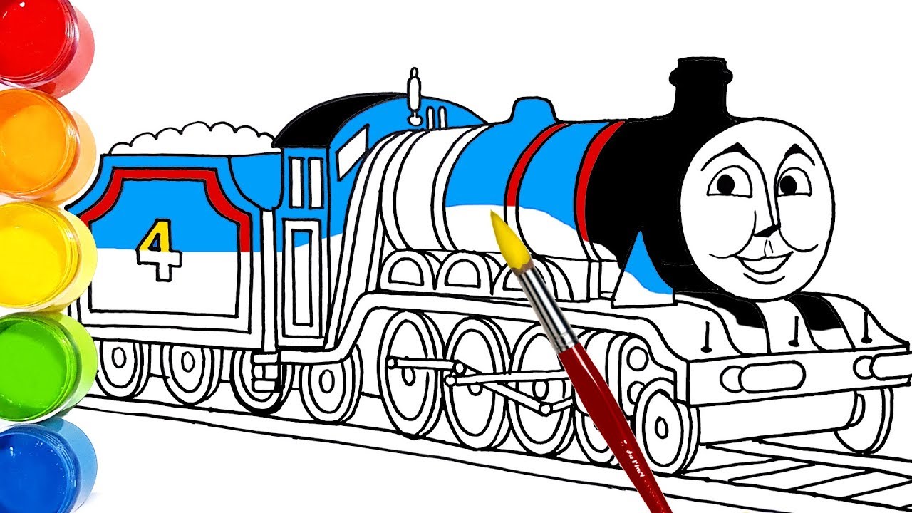 THOMAS FRIENDS Gordon Train Drawing And Coloring For Kids Toddlers THOMAS FRIENDS Gordon Train Drawing And Coloring For Kids Toddlers