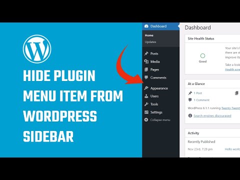 How to hide a Plugin menu item in the WordPress sidebar? codes | 2023 | #WordPress 38