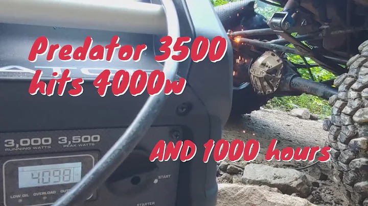 1000 hours on Harbor Freight Predator 3500w generator. Maintenance, oil change, spark plug, etc.