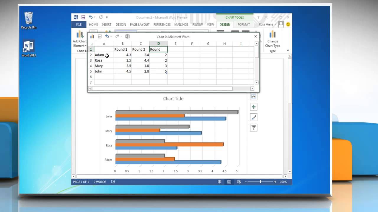 How To Make A Column Chart In Word