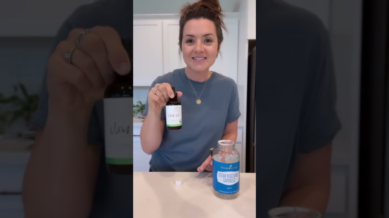 VEGGIE CAPSULE HACK // using essential oils // tip for using essential oils