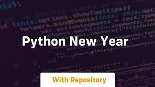 python new year