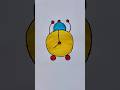 Alarm clock ⏰ drawing for kids #alarmclock #drawing #pipafuntv #shorts #painting #art #kidsvideo