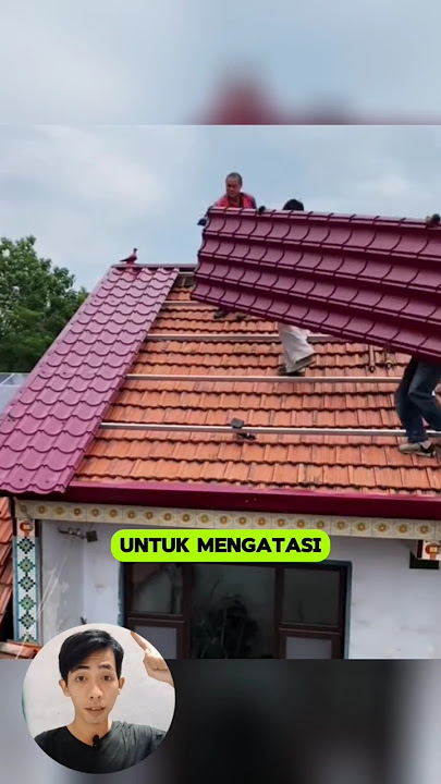 Rekomendasi atap genteng,  atap UPVC  lebih sejuk dan lebih murah #shorts