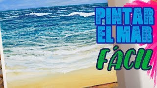 Como Pintar El Mar y Sus Olas - Cuadro Paisajístico Vídeo #2 / IDEAS EN ACRÍLICO