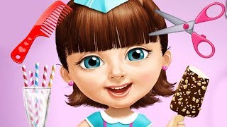 Fun Sweet Baby Girl Summer Beach Vacation Hair & Nails Care Makeove...
