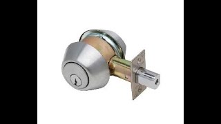Dexter DB1000 DCT 626 KDC Deadbolt, Double Cylinder, Grade 1, 2   3 8 or 2   3 4 Adjustable Backset,