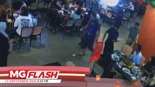 Polis Cari Lelaki Sepak Budak Di Kedai Makan  #MGFlash