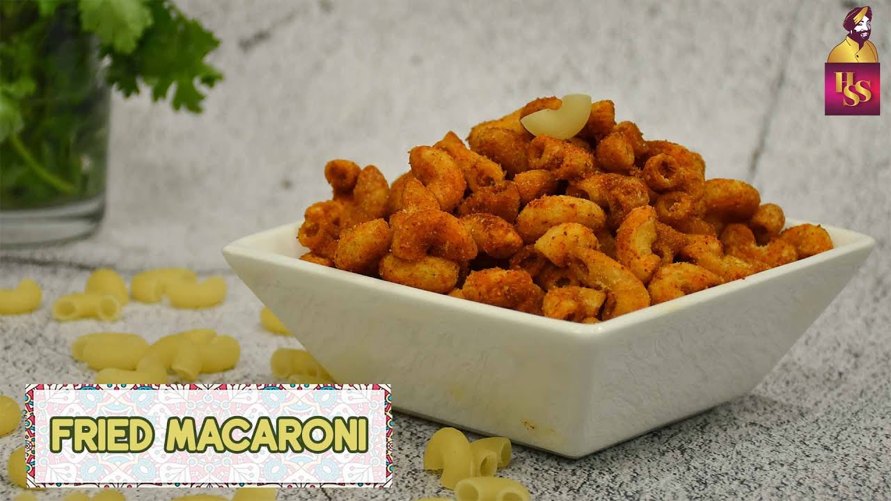 Fried Macaroni | फ्रायड मकारोनी | Masala Pasta Snack | Quick Snack Recipe | #ChefHarpalSingh | chefharpalsingh