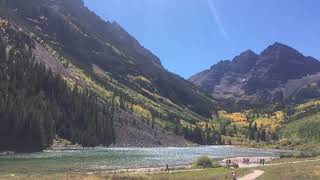 Majestic view of The Maroon Bells