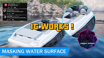 Unreal Engine 5.3 - Mask water out of boat (Distance Fields Explained)