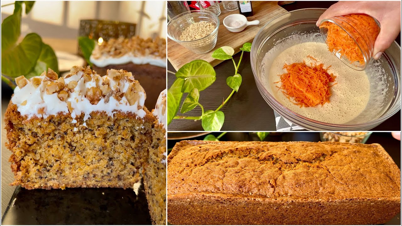 كيكة الجزر وجوز مذاق وتعليكة خطييرة 👌🏻carrot cake