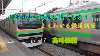 よくわかる鉄道路線解説講座part7　【高崎線編】