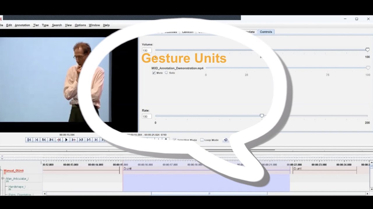 Gesture Units: Let's annotate together! (M3D Training Program)