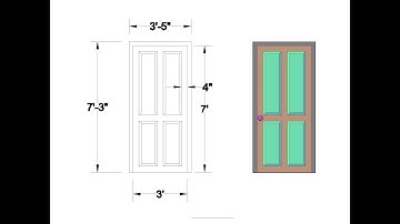 How to create simple 3D door in AutoCAD