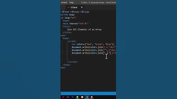 Join All Elements of an Array | #javascript #tutorial #coding #programming #js #design #development