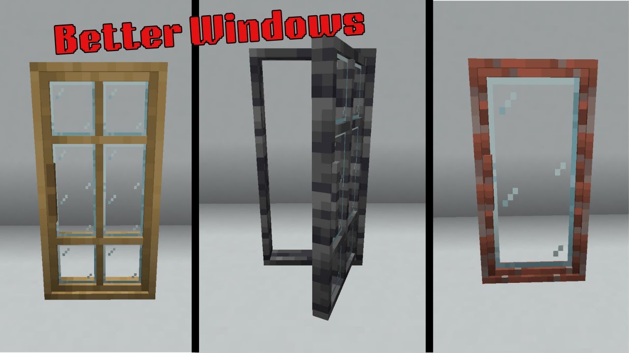 I Tried Every Minecraft Window Mod! This Is The Best One! - YouTube