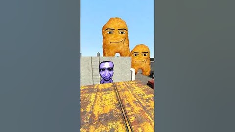 Ao Oni And Chicken Nugget Chasing On Road Highway Nextbots Gmod